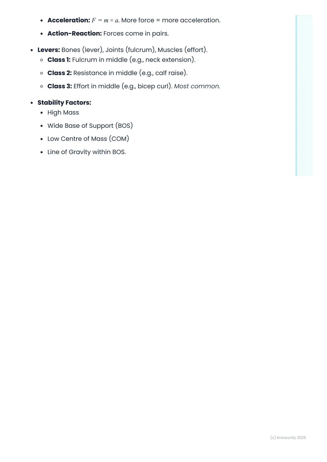 # Biomechanics of Movement

An introduction to biomechanics

Biomechanics is basically the physics of human movement. It's about
applying pr