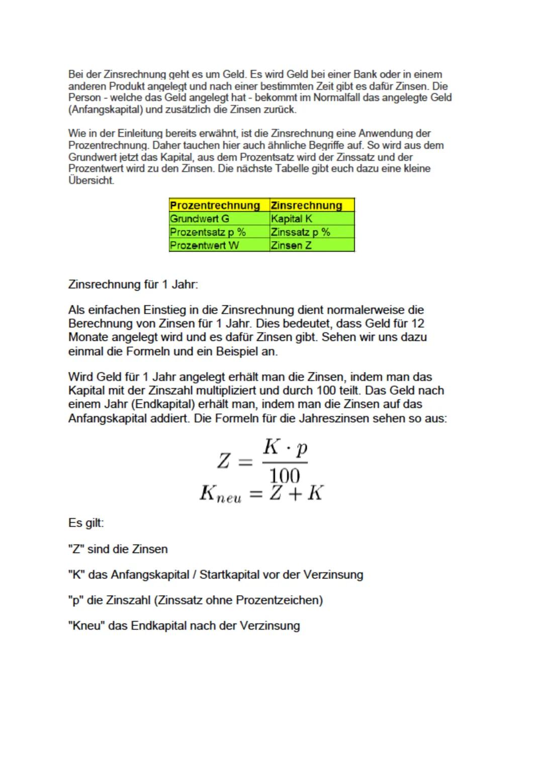 # 9. Klasse - Prozent- und Zinsrechnen
Zusammenfassung

Prozentrechnung Grundlagen

Beginnen wir mit den Grundlagen der Prozentrechnung. Jed
