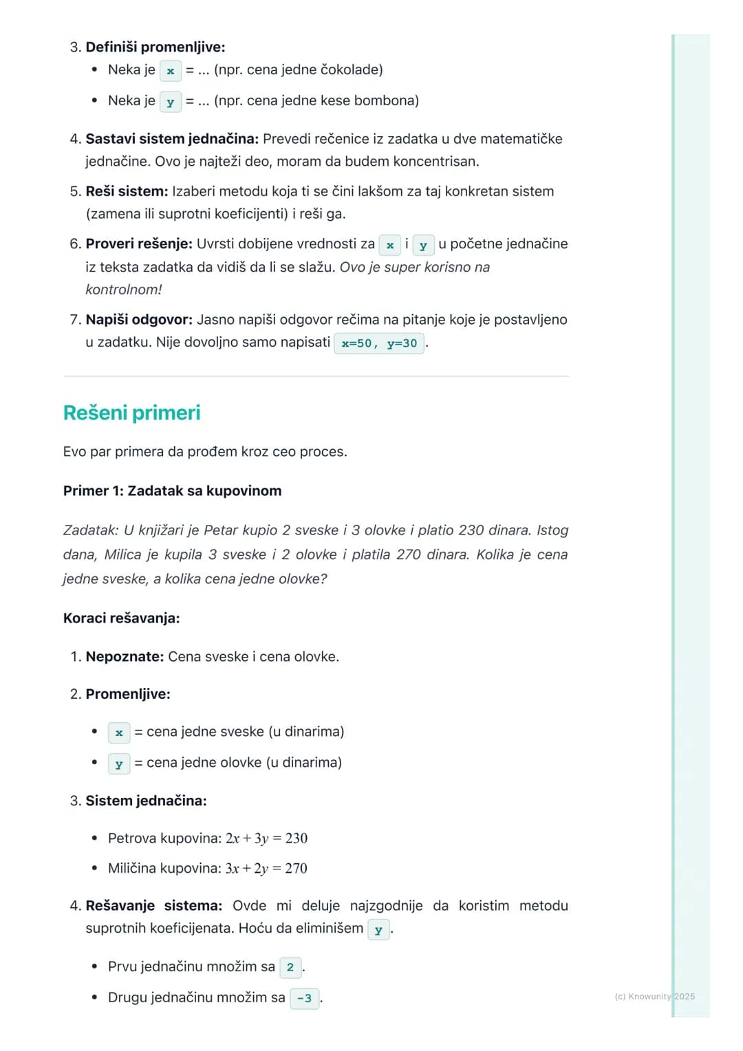 # Primena sistema linearnih
jednačina

Primena sistema linearnih jednačina

Ovo je deo gde tekstualne zadatke rešavamo pomoću matematike, ko