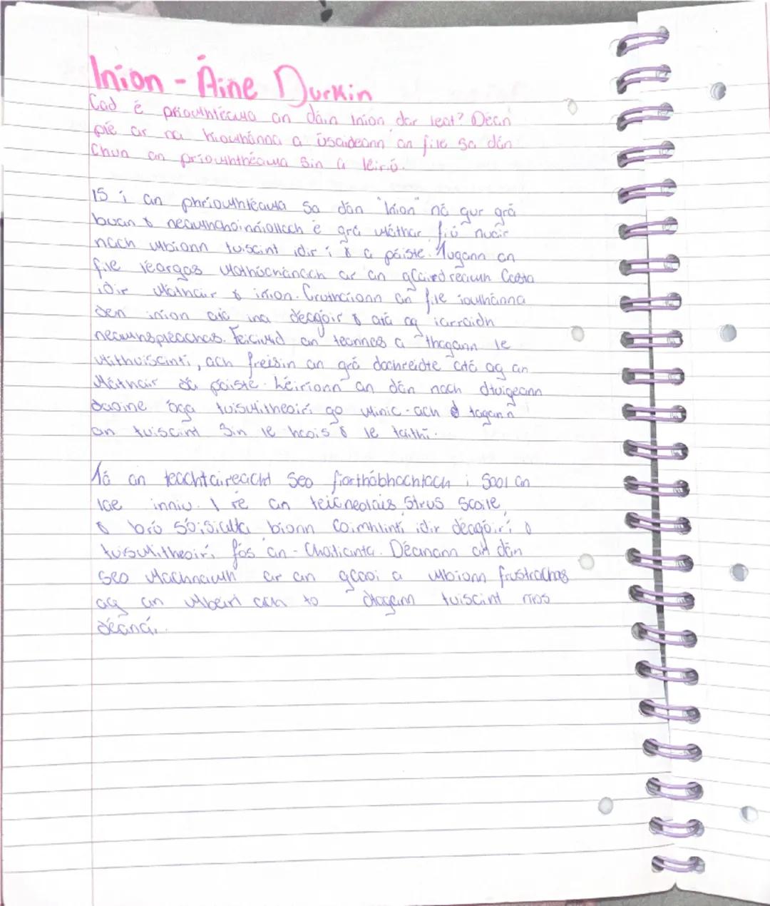 PREMTO

PROJECT DOOF

Inion-Áine Durkin
189 25

Má deora do Shúile anois, ag do rá. thees gantoch
Searbh, 'Nil Clue cid, ular!' a duirt to l