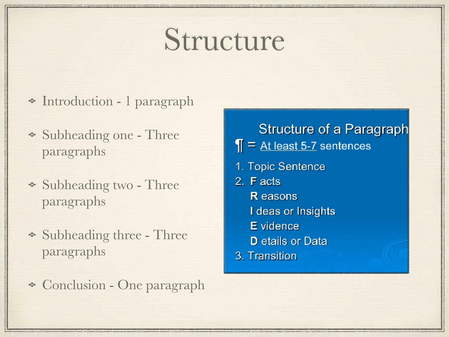 # Structuring the 70 mark
essay
Comparative Study # Introduction
❖ Name the texts and the authors.
❖ Clearly state the theme you have st