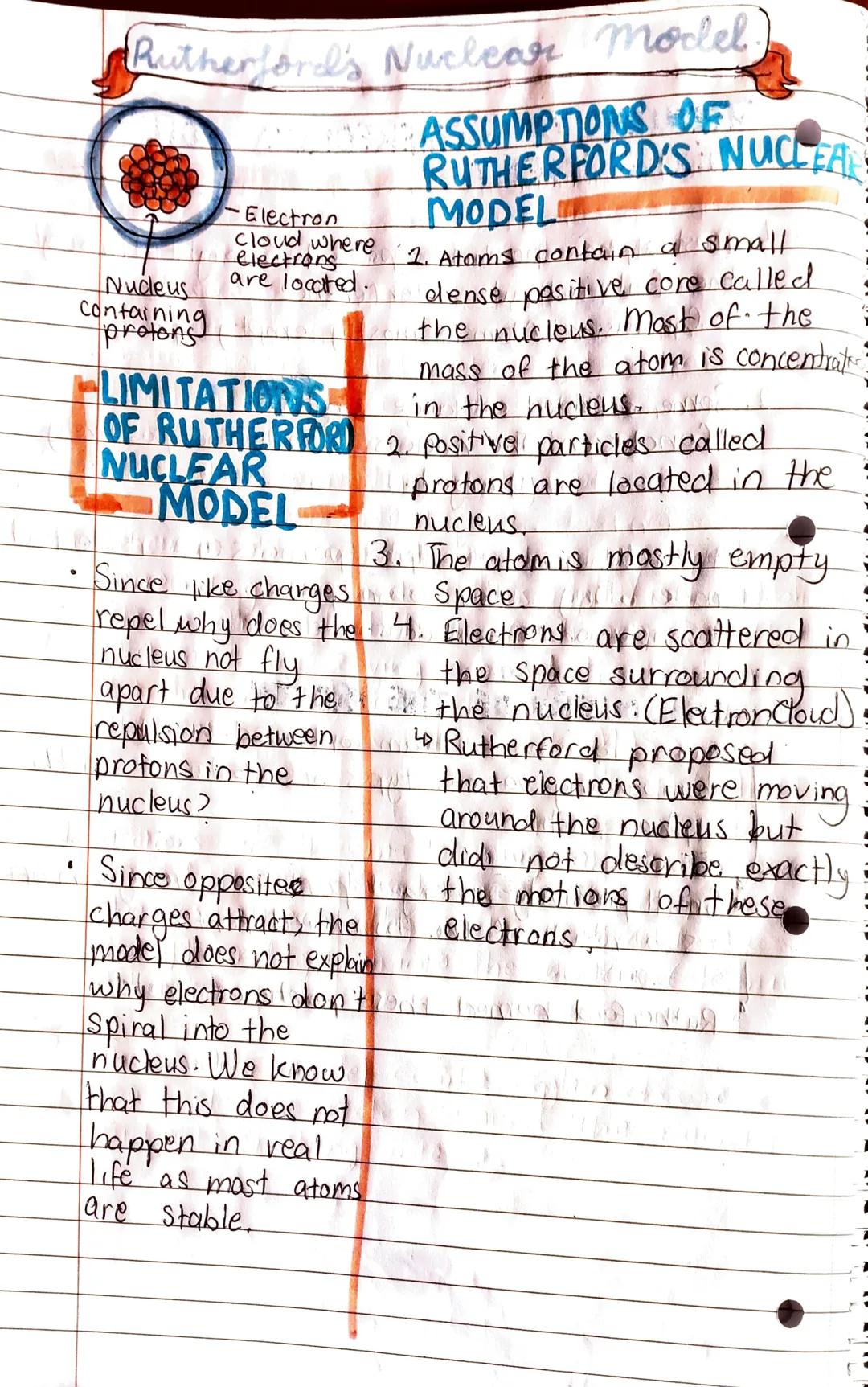 # THE NUCLEAR MODEL
# the atom
# RUTHERFORD
- While Thomson was carrying out his experiments.
with cathode rays, Ernest Rutherford was
stud