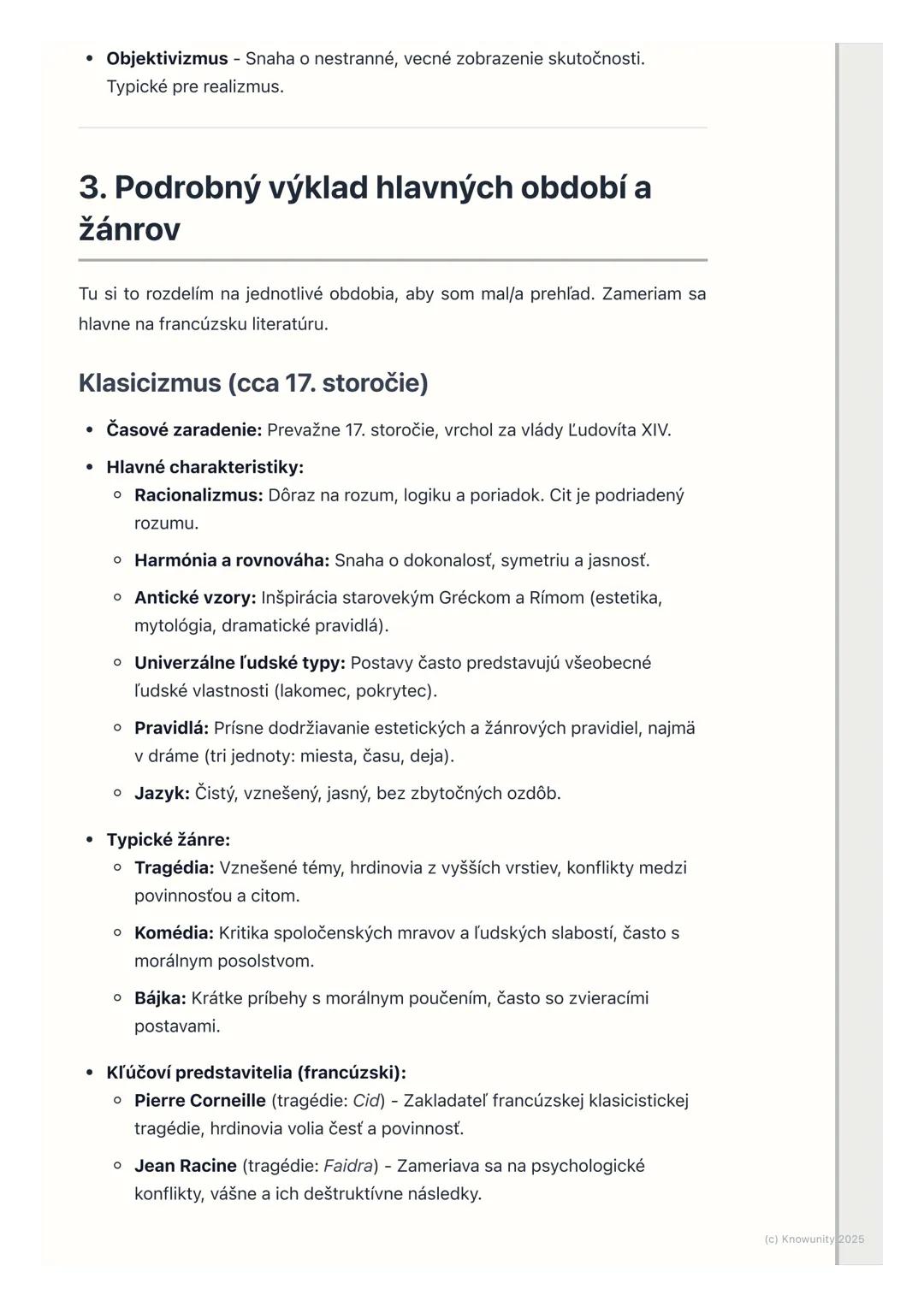 # Prehľad literárnych období a
žánrov
1. Prehľad a úvod do literárnych období
Je dôležité pochopiť, že literatúra sa nevyvíjala izolovane,