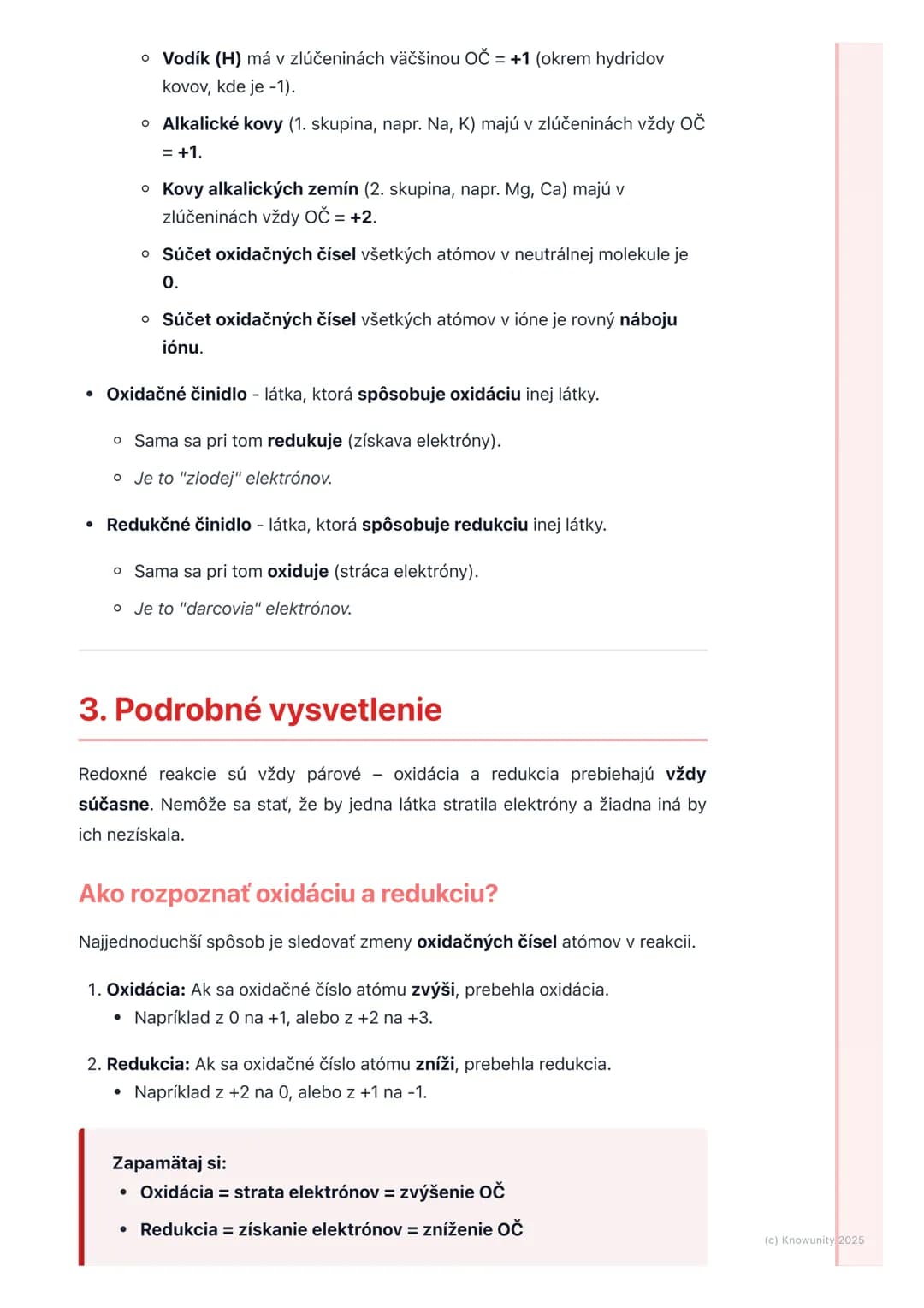 # Oxidačno-redukčné reakcie
## 1. Prehľad oxidačno-redukčných reakcií
Oxidačno-redukčné reakcie, často skrátene redoxné reakcie, sú super
