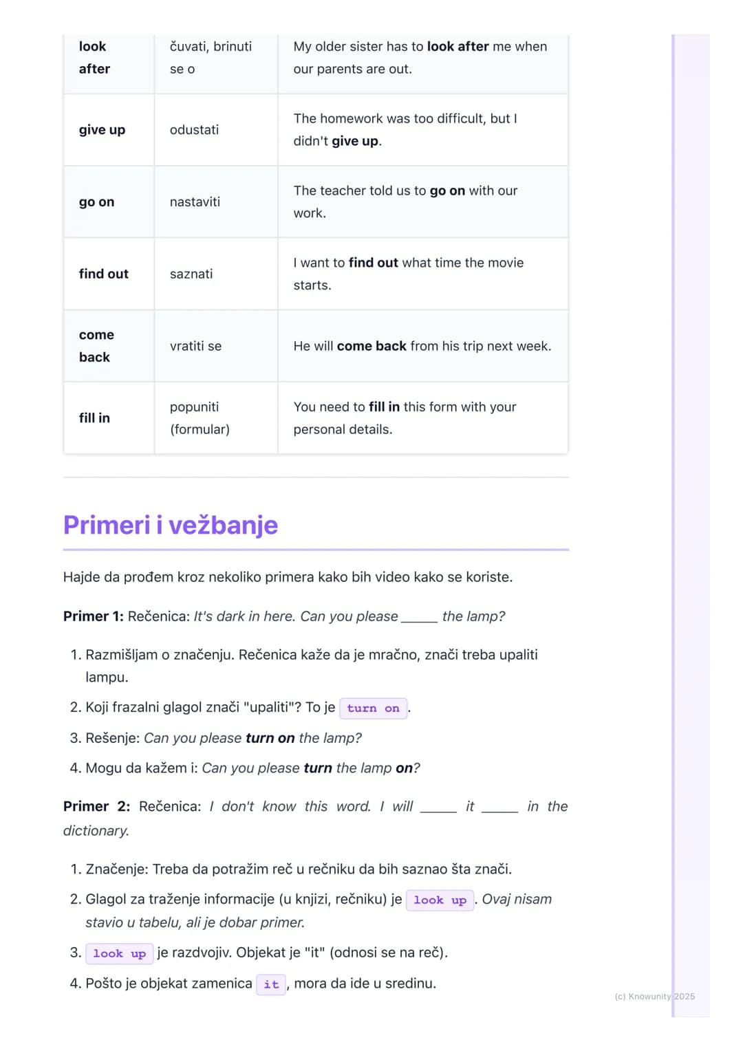 # Frazalni glagoli (Phrasal
Verbs)
Šta su frazalni glagoli?
Frazalni glagoli su jako česti u engleskom jeziku, posebno u svakodnevnom
govo