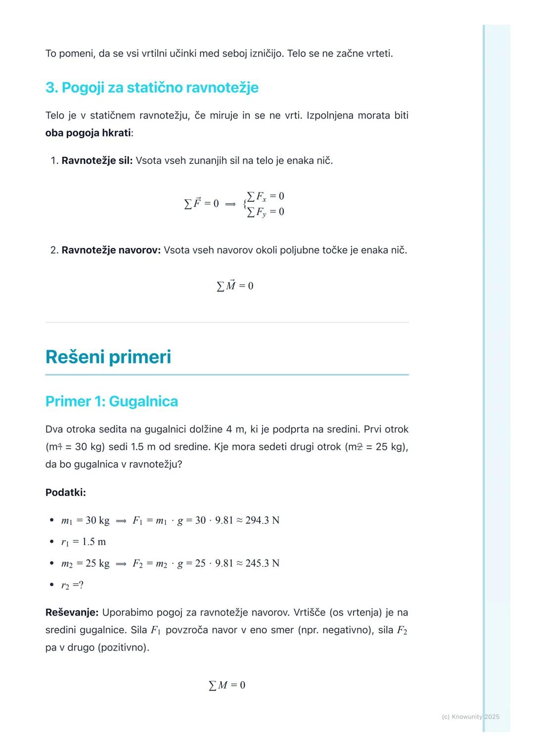# Sile, navori in ravnotežje
Uvod v sile, navore in ravnotežje
To je osnova mehanike. Brez razumevanja ravnotežja ne moremo graditi
mostov