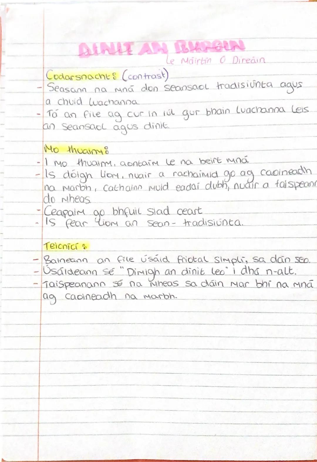 POETRY
INION Le Aine Durkan
An File:
* Is i bäine Durkan an file sa dan "Inion"
* Rugadh Aine in 1958, gConnemar, Contae nGaillimh
* T