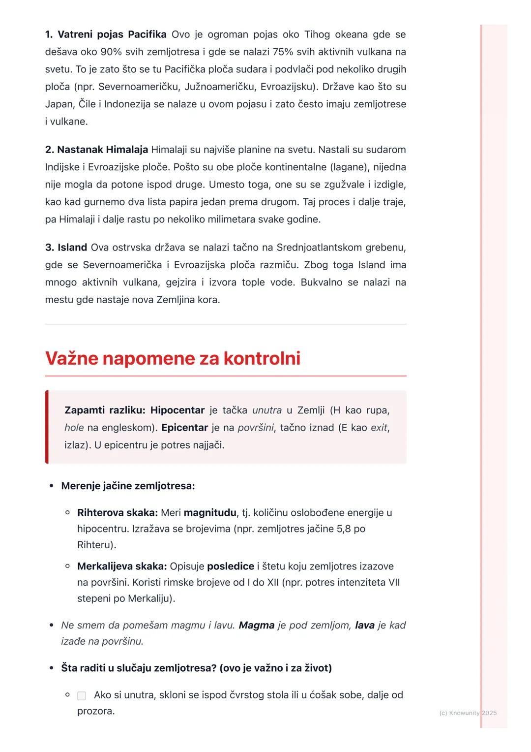 # Unutrašnje sile Zemlje
## Uvod u unutrašnje sile Zemlje
Površina Zemlje nije mirna, stalno se menja. Te promene nisu slučajne, već ih
iz