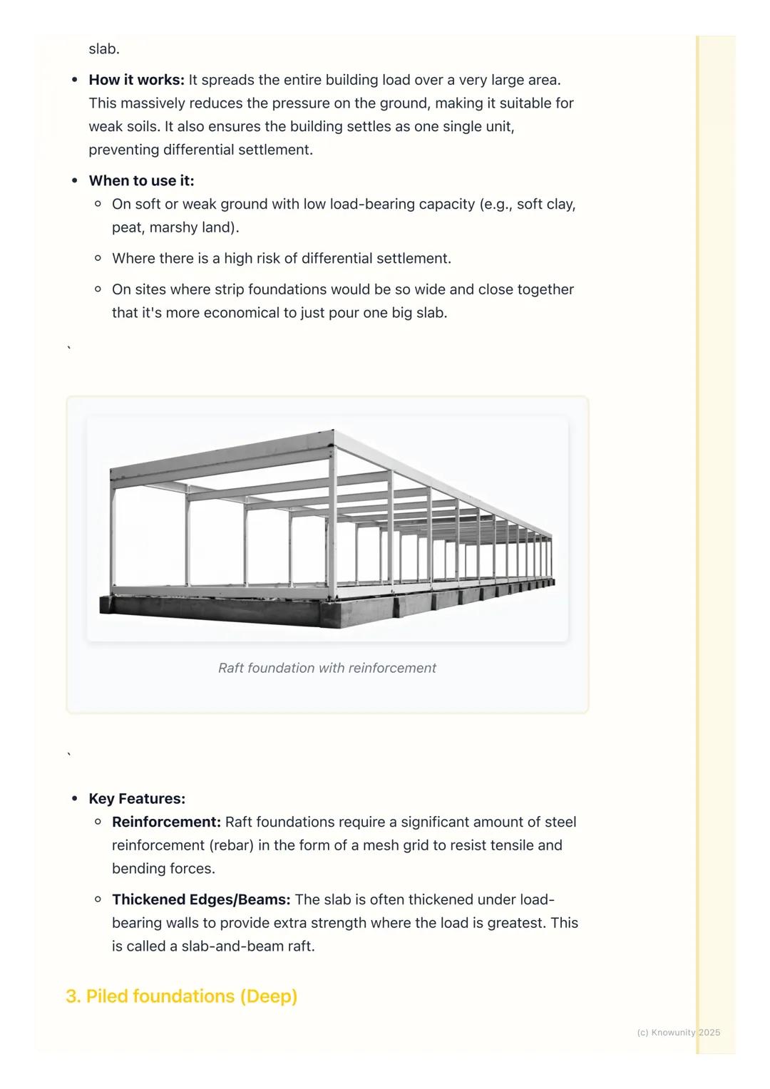 # Types of Foundations
Introduction to foundation types
The foundation is the most critical part of a building's structure. Its main job i