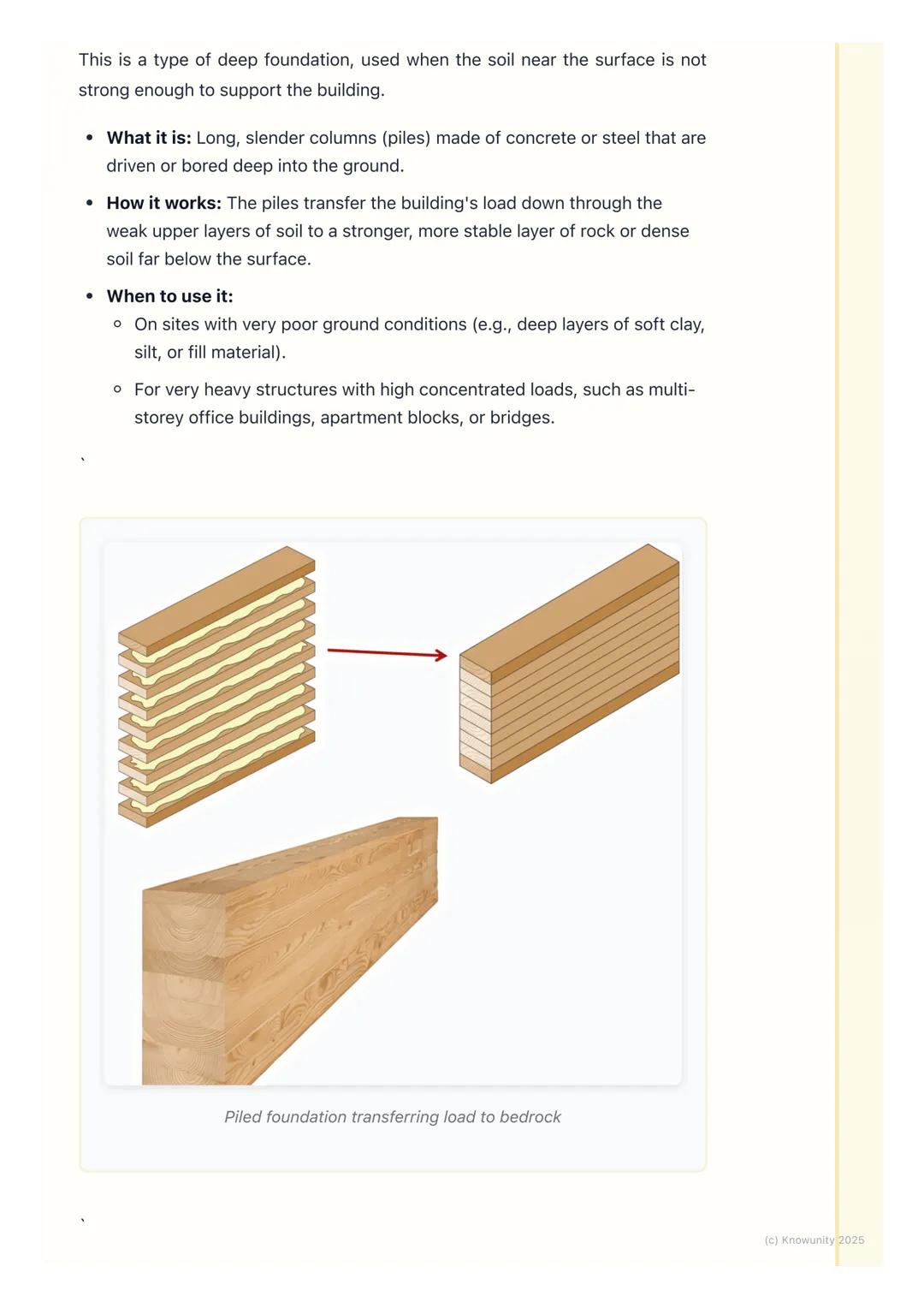 # Types of Foundations
Introduction to foundation types
The foundation is the most critical part of a building's structure. Its main job i