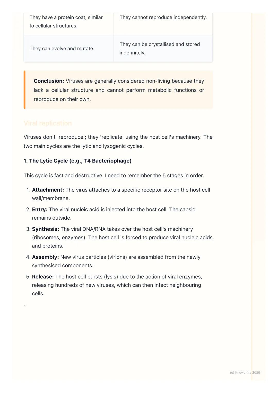 # Viruses
Introduction to viruses
Viruses are tiny, non-cellular particles that are on the borderline between living
and non-living. They