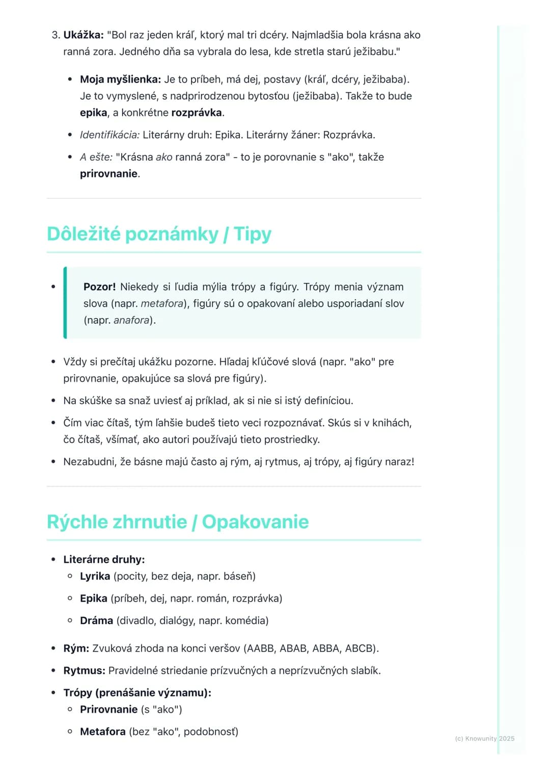 # Opakovanie literárnych
pojmov
Úvod do opakovania literárnych pojmov
Ahojte! Pripravujem si poznámky na písomku z literatúry. Musíme si z