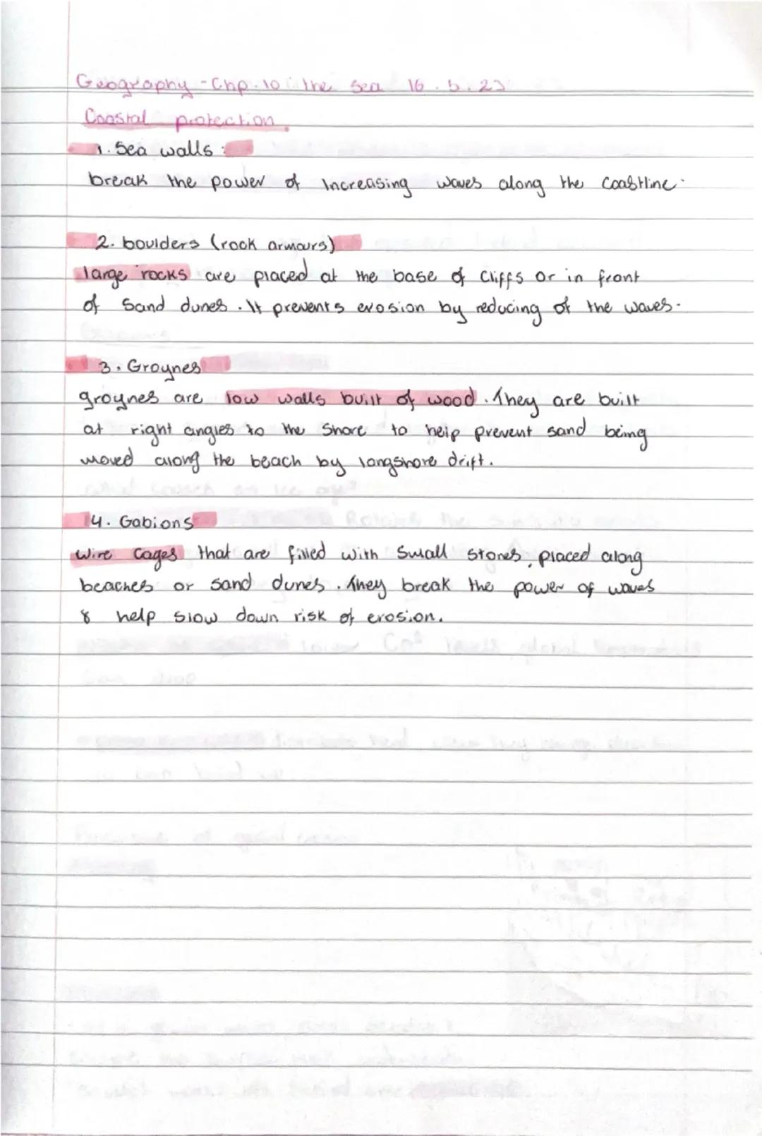 Geography-Chp. 1o the sea.
GIFFS
back Share
26 4 23
wind direction
←
11
high Fide
beach
Waves
•waves are formed by wind moving acro