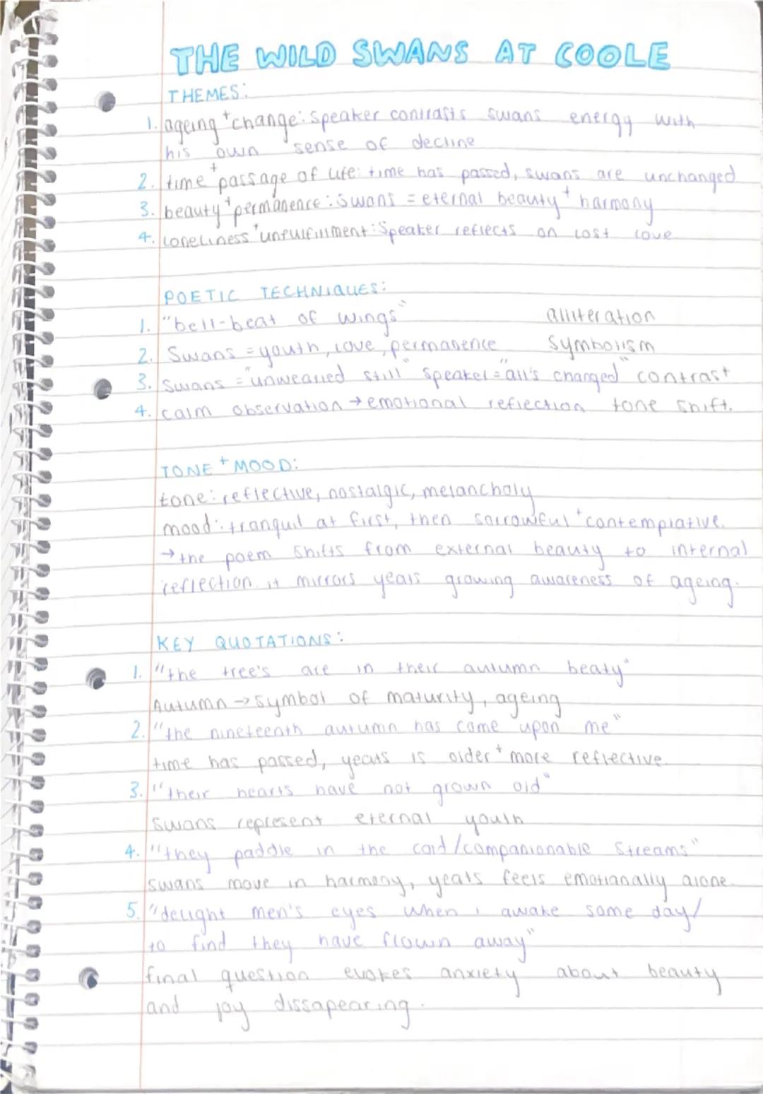 THE LAKE ISLE OF INNISFREE
→yeats presents a deeply personal
yearning for peace 'trangusvity
through vivid evocative imagery.
→inisfree = sy