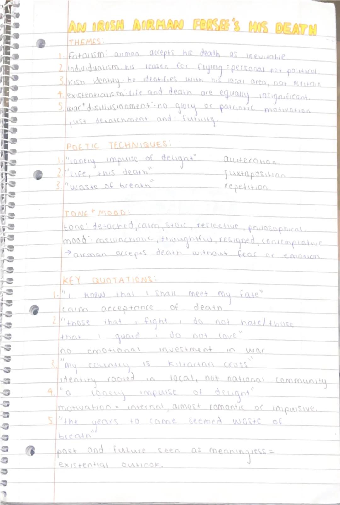 THE LAKE ISLE OF INNISFREE
→yeats presents a deeply personal
yearning for peace 'trangusvity
through vivid evocative imagery.
→inisfree = sy