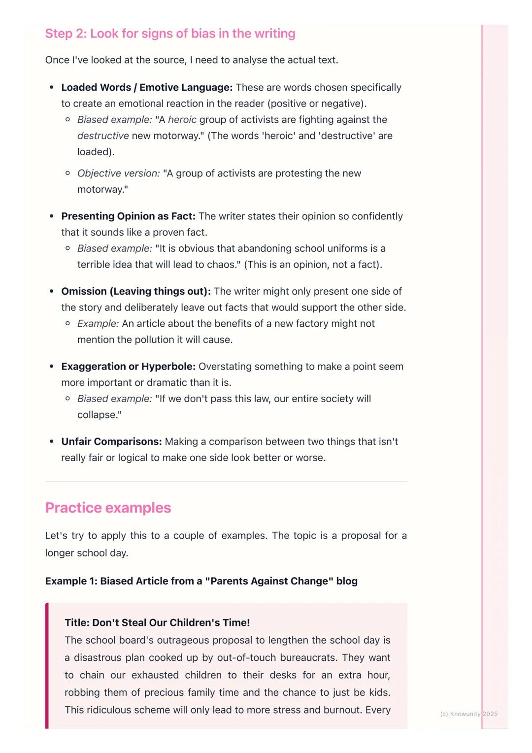 # Evaluating Information and
# Identifying Bias
An introduction to evaluating information
This is all about not just reading something, bu