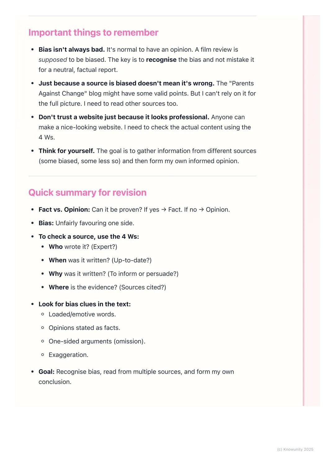 # Evaluating Information and
# Identifying Bias
An introduction to evaluating information
This is all about not just reading something, bu