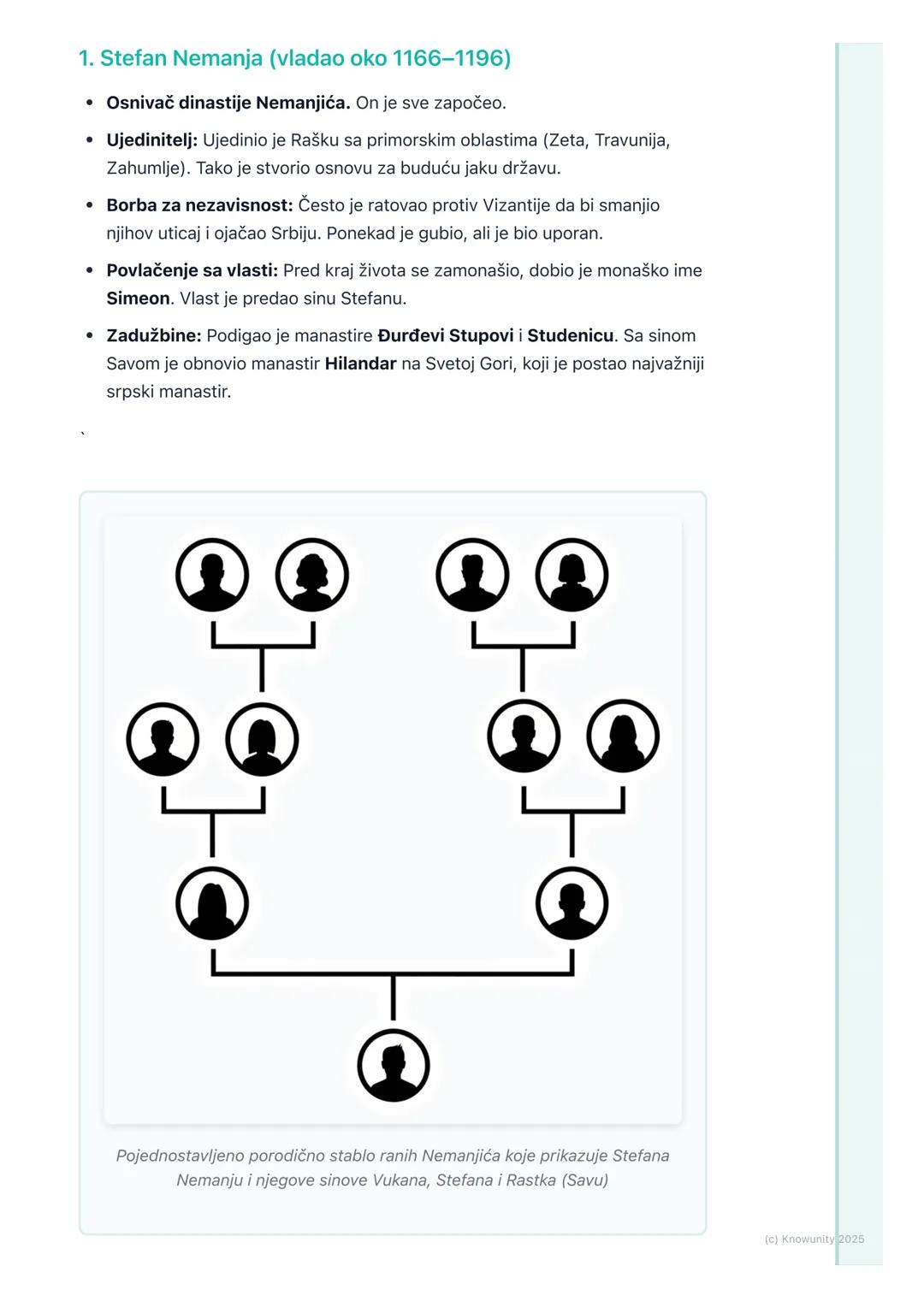 # Uspon Nemanjića – stvaranje
moćne države
Uvod u uspon Nemanjića
Nemanjići su najvažnija srpska srednjovekovna dinastija. Vladali su Srbi