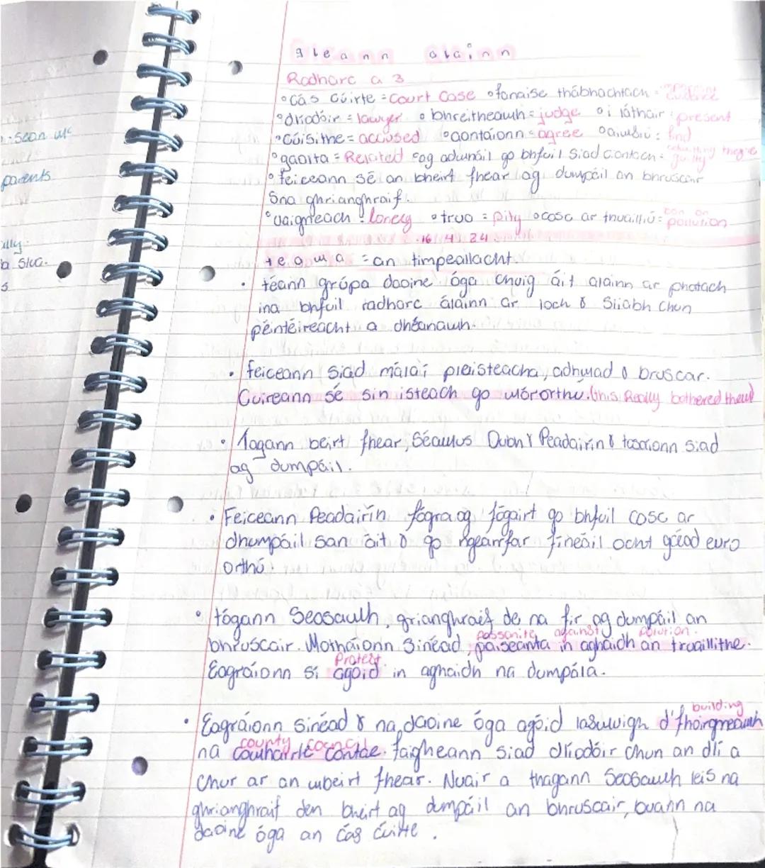 xene
0
Brian o
Drama: Gleann Alainn je. O aoillo
Radhare a 1:
•bportach bog
radharc tire
• Shliabh & ar loch = Mountain & lake
Pointéireacht